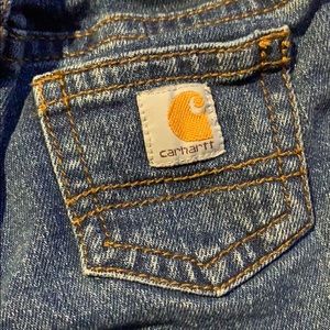 0-3 Carhartt jeans with front snap